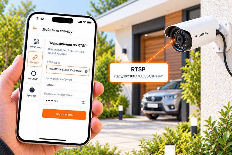 Подключение IP-камеры по RTSP